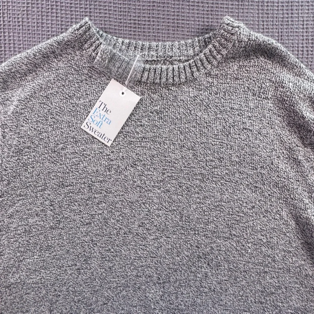 Croft & Barrow NWT XXL Mens Sweater Extra Soft Gray Crew Neck‎ Pullover Knitwear